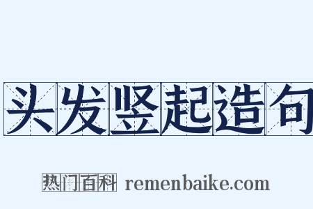 头发竖起造句是什么意思的图片